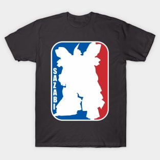 Gundam Sazabi nba logo baskelball T-Shirt